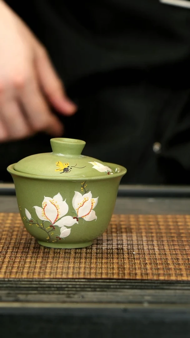 【闪购商品】紫砂茶壶12豆青 二才盖碗