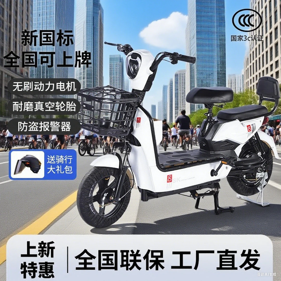 LL金鹰新国标电动自行车锂电池大马力长续航可上牌代步