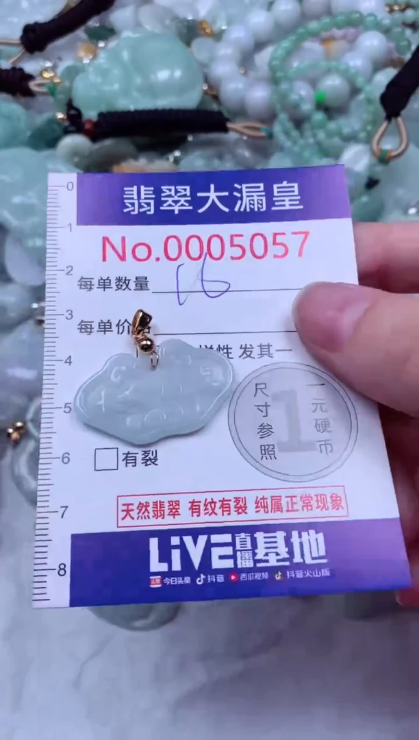 吊坠(不含链)未镶嵌翡翠5057