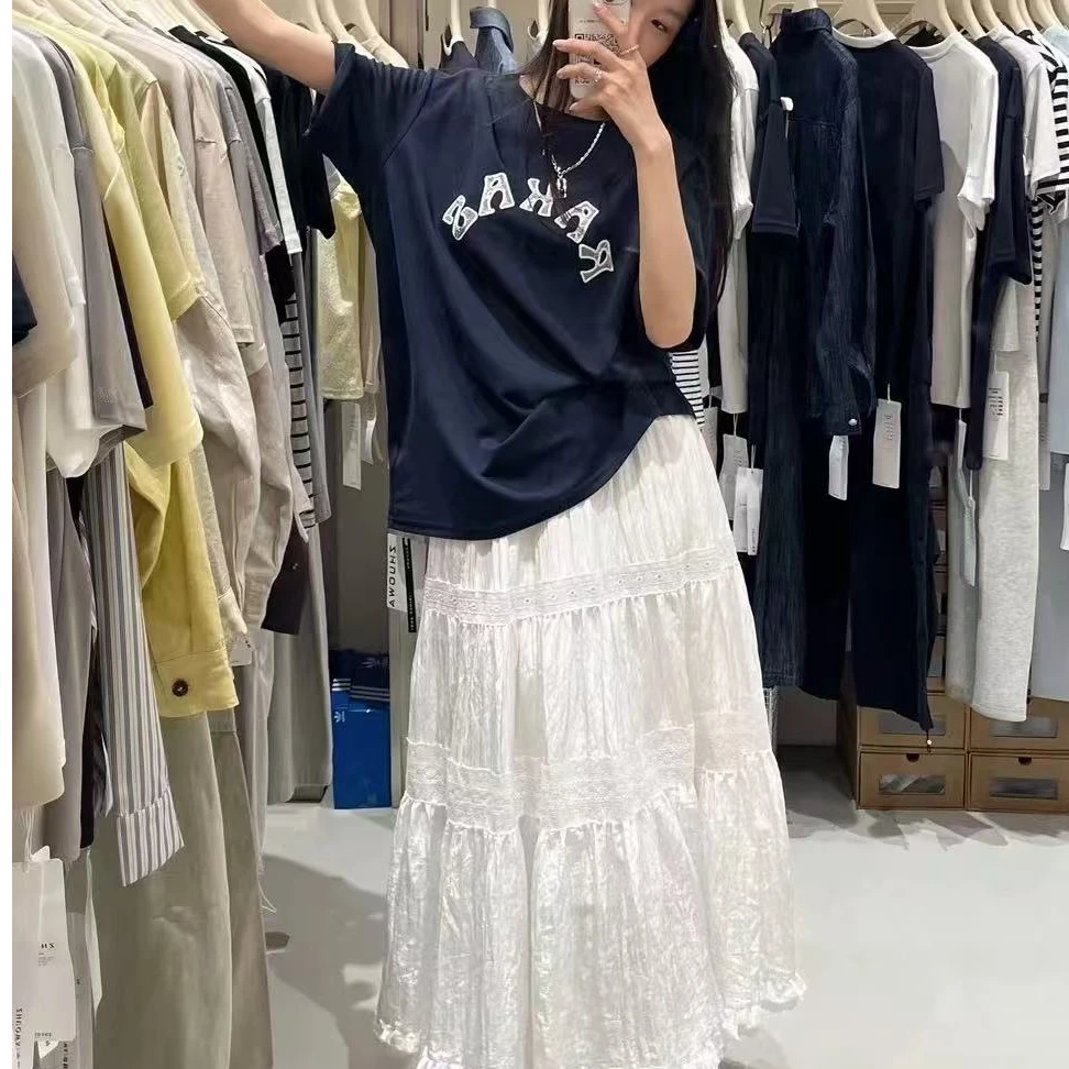 2565 显瘦时尚休闲百搭夏季红色宽松印花夏款潮流网红款T恤【衣屋】