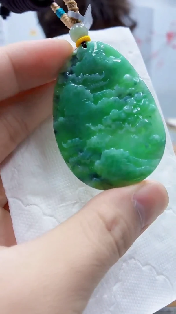 未镶嵌定制翡翠4688bb-毛货挂件56