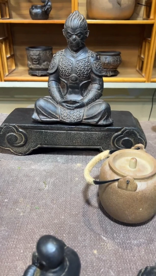 陶土【火山泥】大悟空+云台小底座