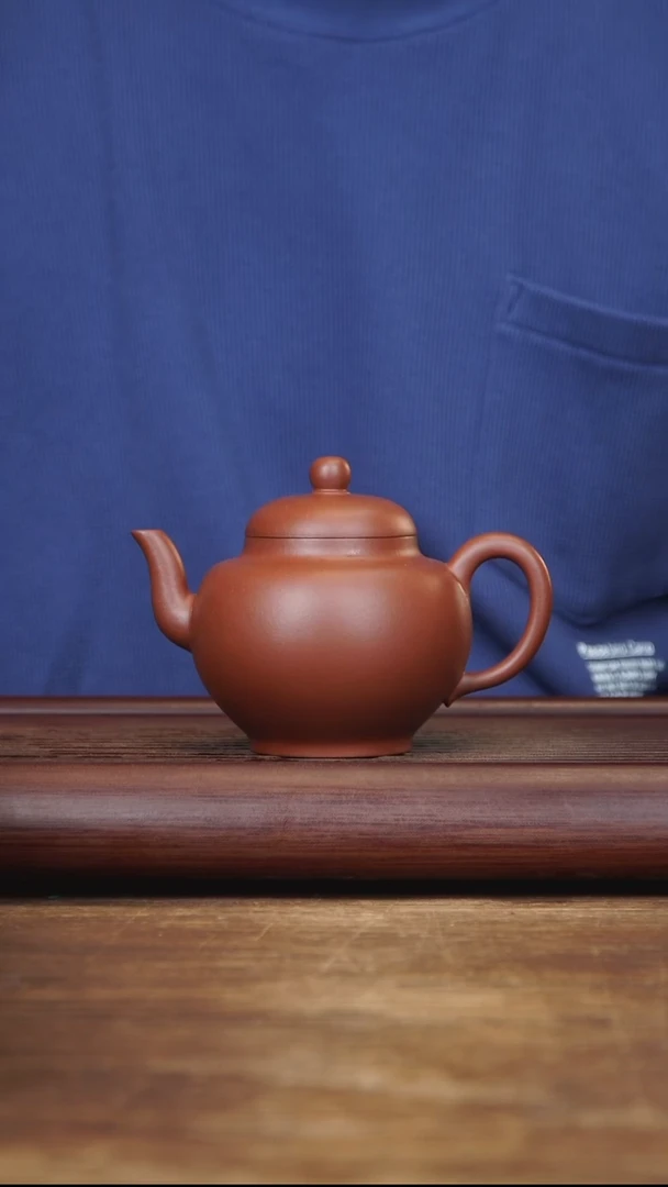 茶壶紫砂260ml 全手宫灯 家藏清水泥