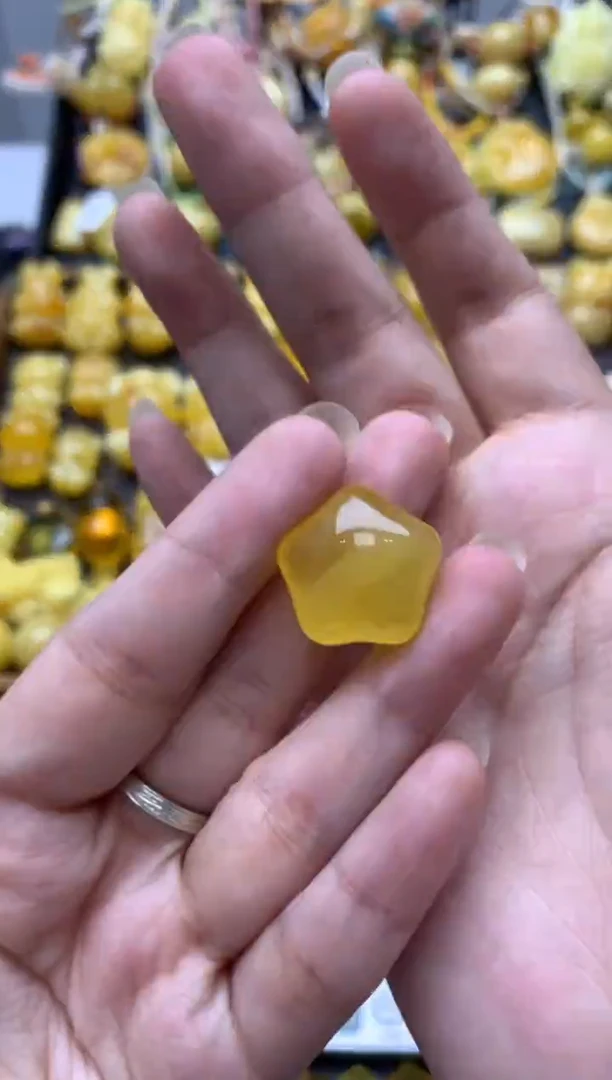 未镶嵌琥珀珠宝奇石144琥珀蜜蜡花粉有纹小坑介意勿拍