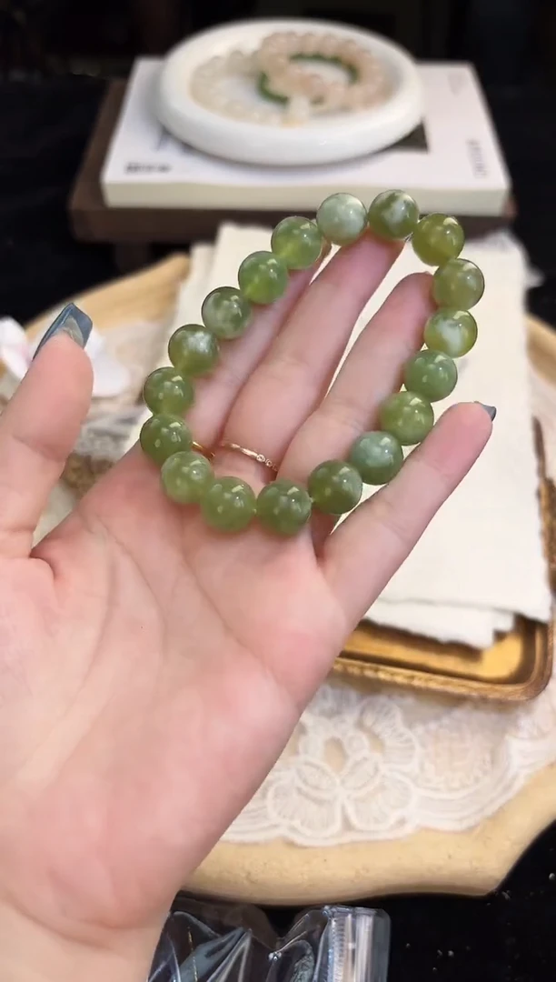 未镶嵌岫玉手串11孤品（no退no换）发货一个