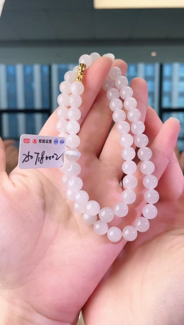 手串未镶嵌和田玉56珠链 xp