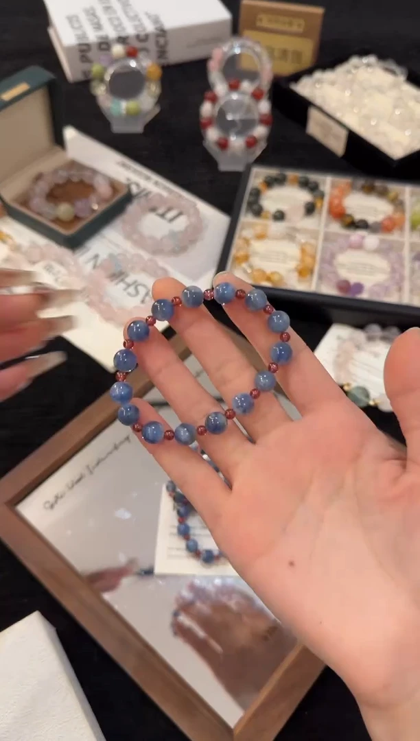 未镶嵌手链水晶蓝晶石x3047