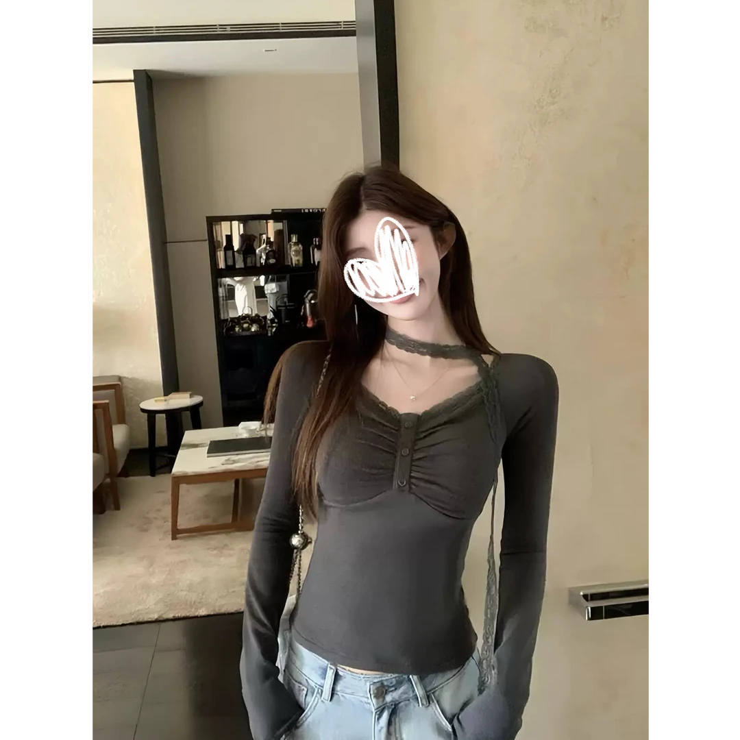 首尔日记 纯欲打底衫女