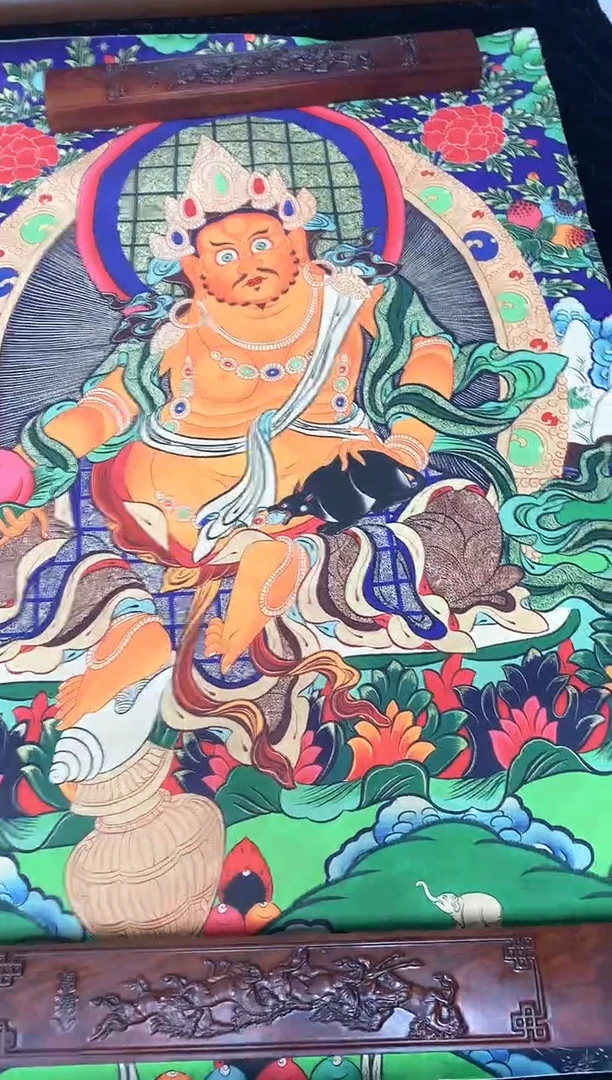 卷轴画056黄财神