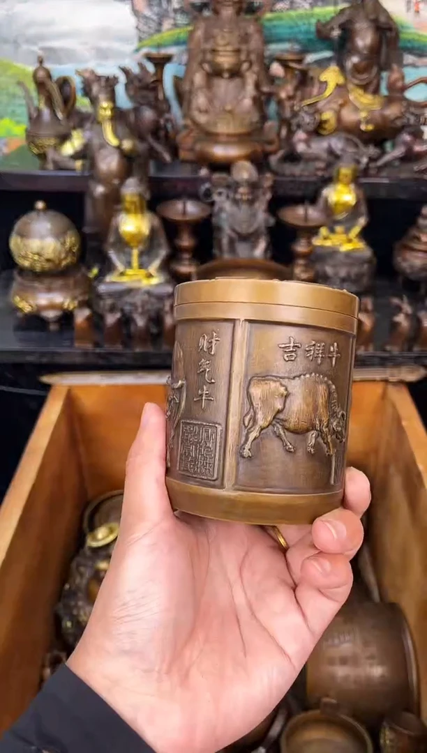 鹏哥雅集铜器 甄选摆件
