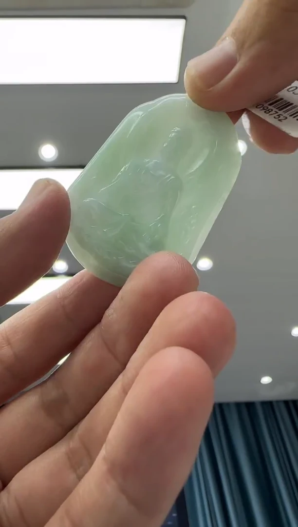 颈饰未镶嵌翡翠天然翡翠A货孤品一件