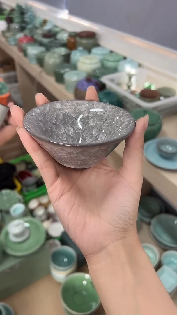 龙泉云间青瓷小米茶器