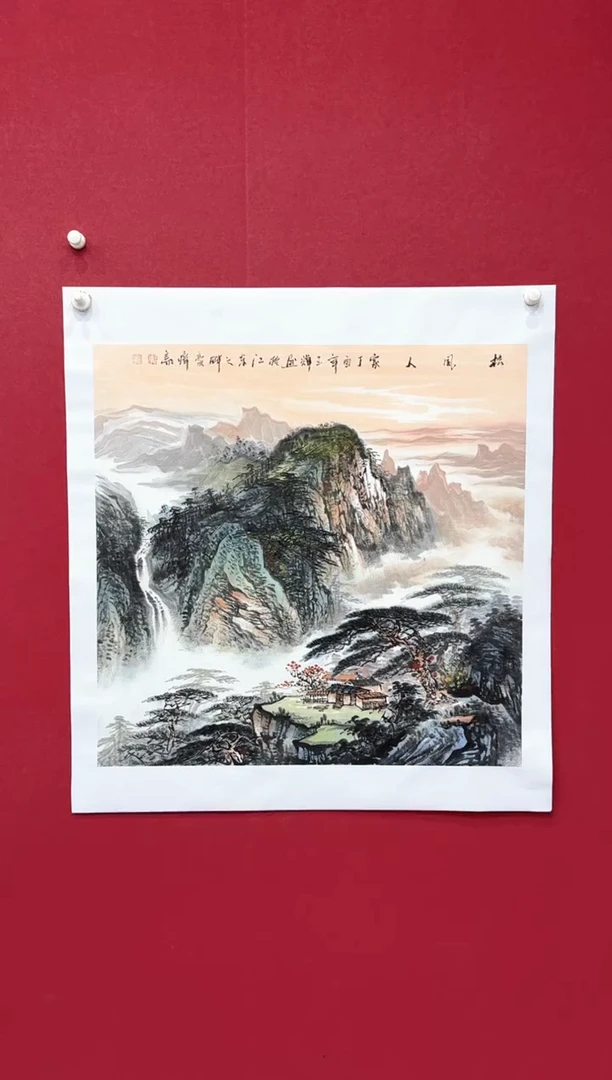 国画国画绘画山水花鸟