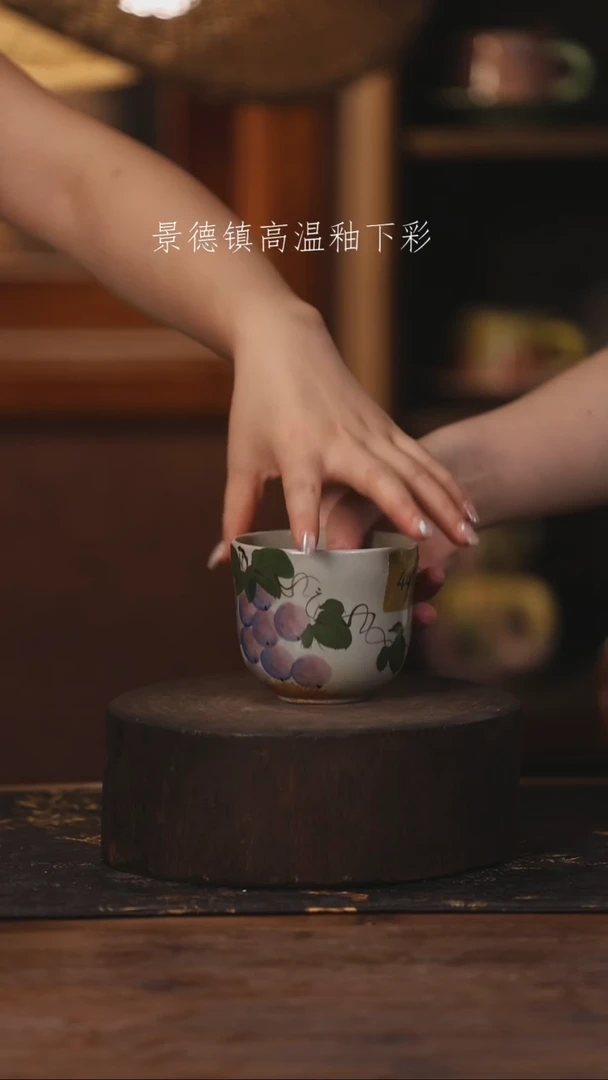 陶瓷景德镇高温釉下手绘陶瓷441