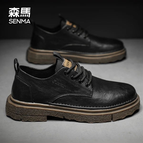森马男鞋秋季2025新款上班商务英风伦皮鞋男士百搭正装潮流休闲鞋