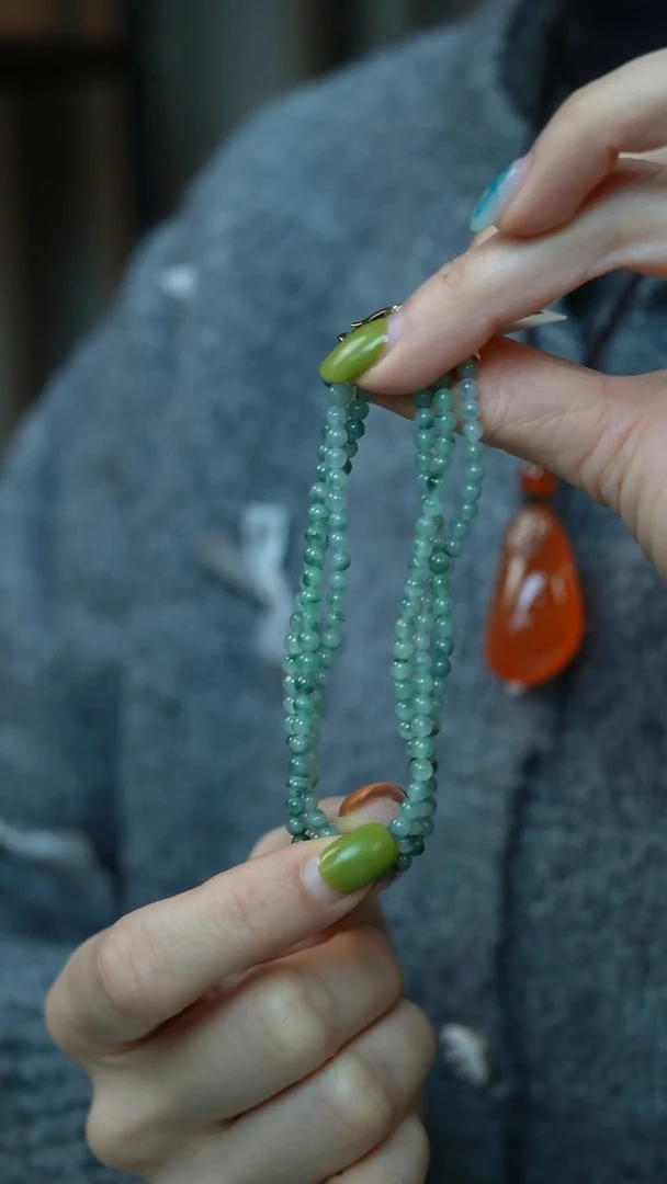 未镶嵌手串翡翠10-4mm珠串/姿/1