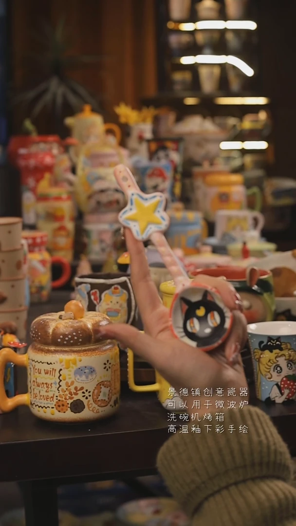 景德镇釉下彩绘设计师款式陶瓷