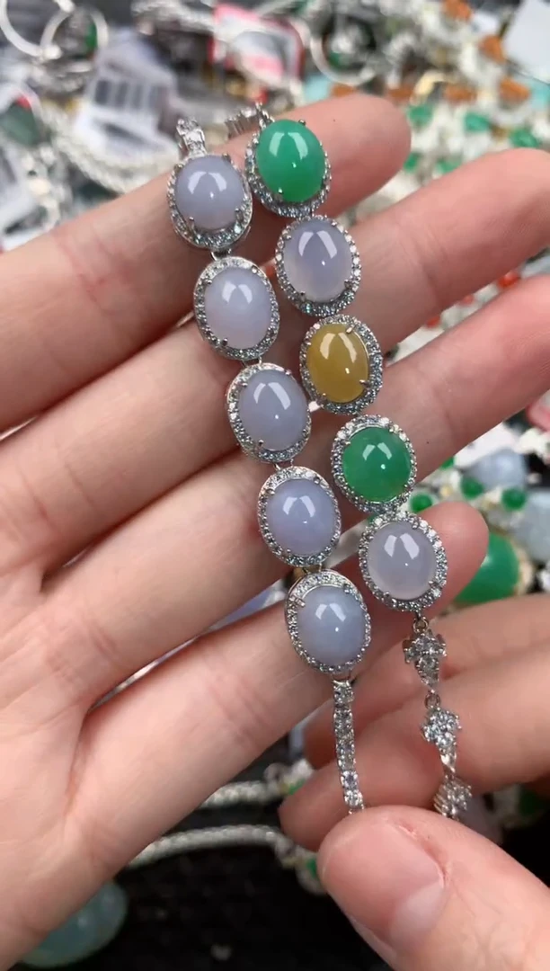 银S925镶嵌戒指翡翠1313---7