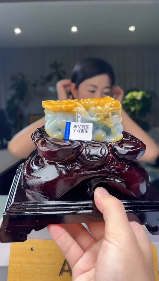 翡翠摆件未镶嵌底座CC@@960Q7J04473