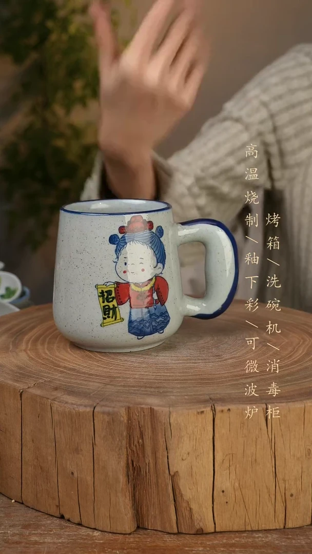 碗瓷景德镇手工手绘高温瓷釉下彩