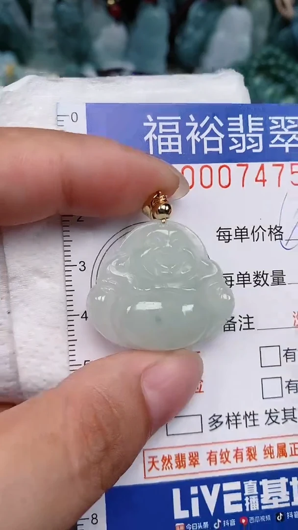 翡翠未镶嵌颈饰...0007475