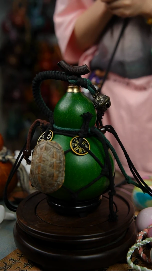 663号600ml左右非遗大漆酒葫芦