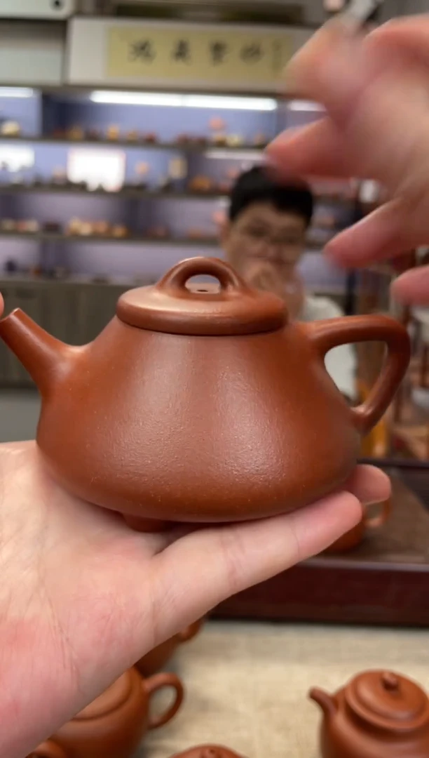 茶壶紫砂红降坡子冶+矿标证书