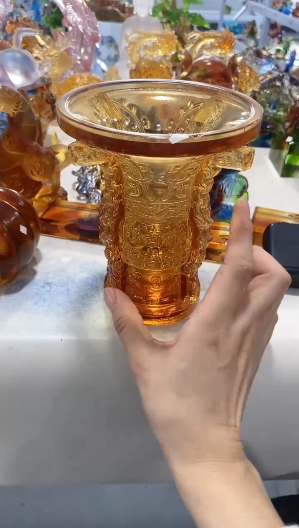 手工艺品琉璃991 蒸蒸日上 微瑕介意勿拍 不退不换
