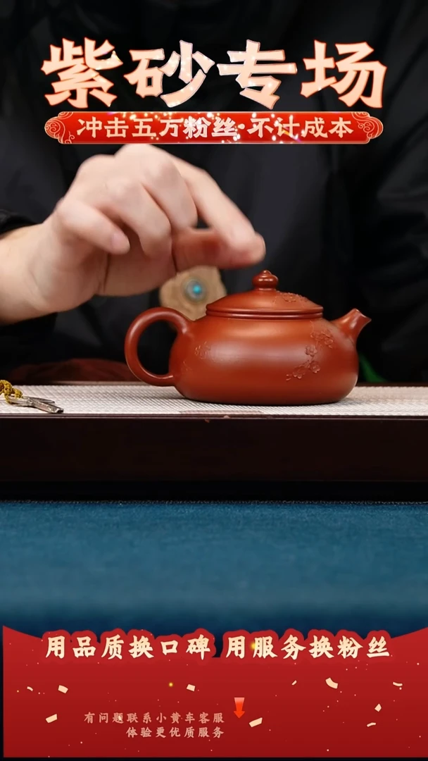 茶壶紫砂大红袍 寒江 暗香梅花