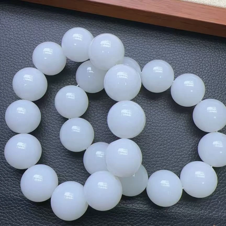 516 和田玉20mm单圈手串