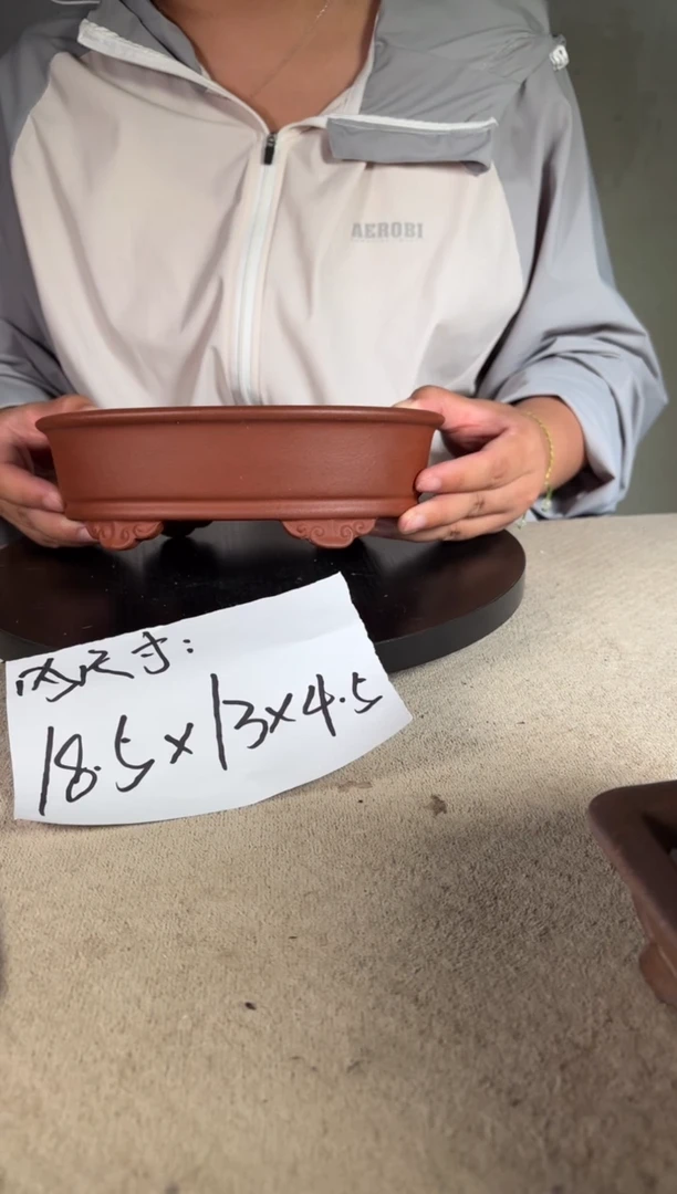 宜兴紫砂花盆小盆