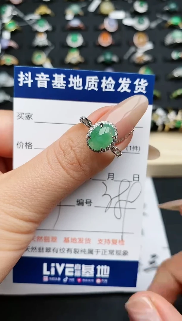 【闪购商品】翡翠戒指银S925镶嵌..............