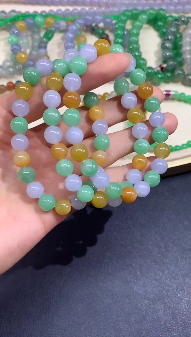 未镶嵌手串翡翠a143手串|3980多样性发其一