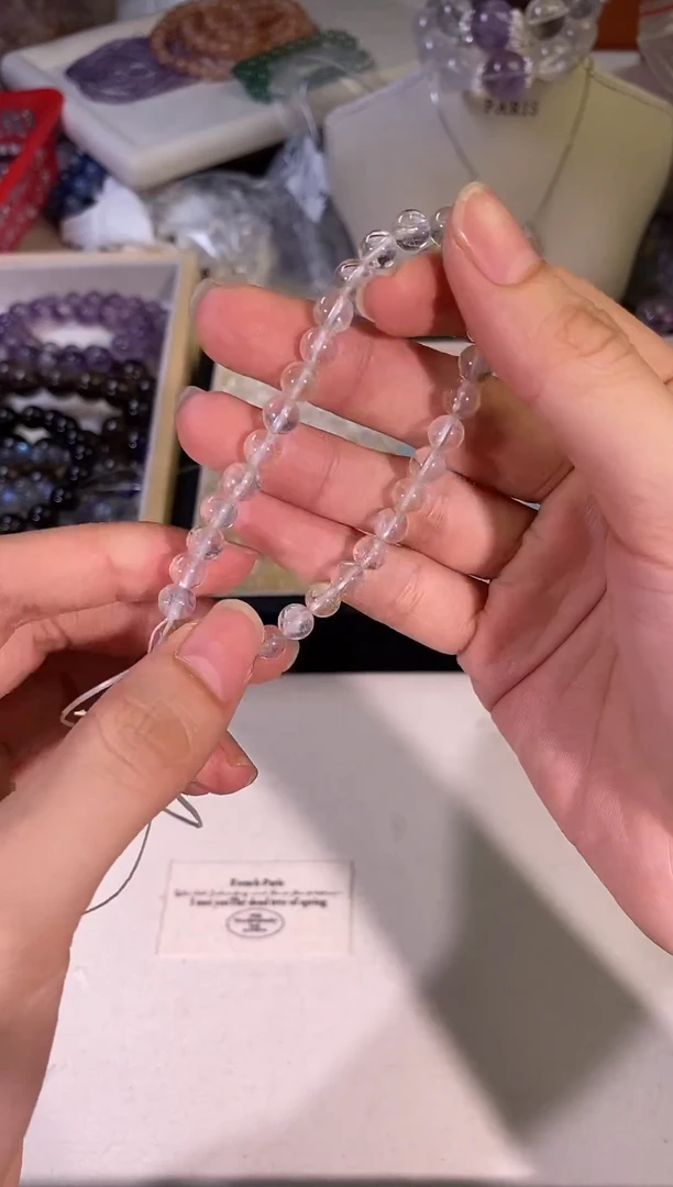 水晶手串未镶嵌38桂花托帕