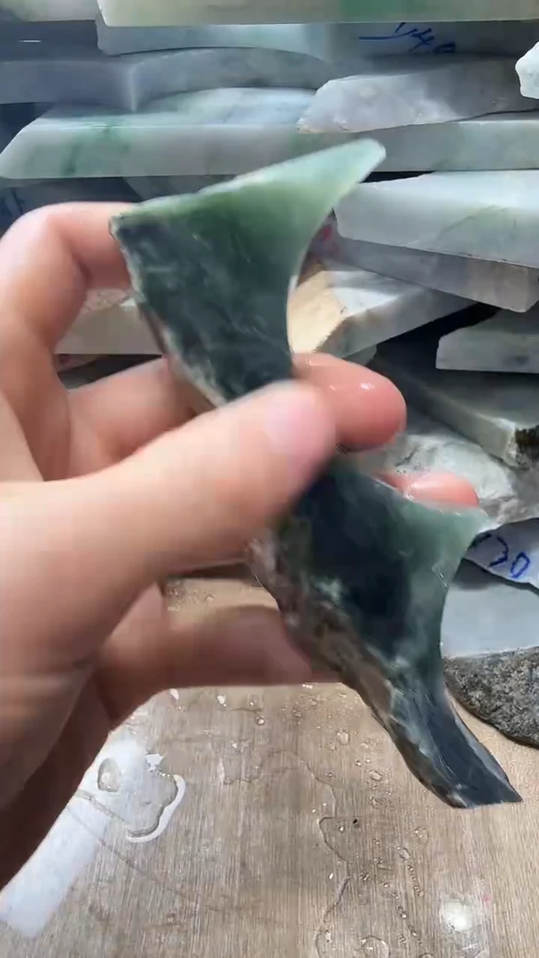 裸石翡翠天然翡翠A货花596