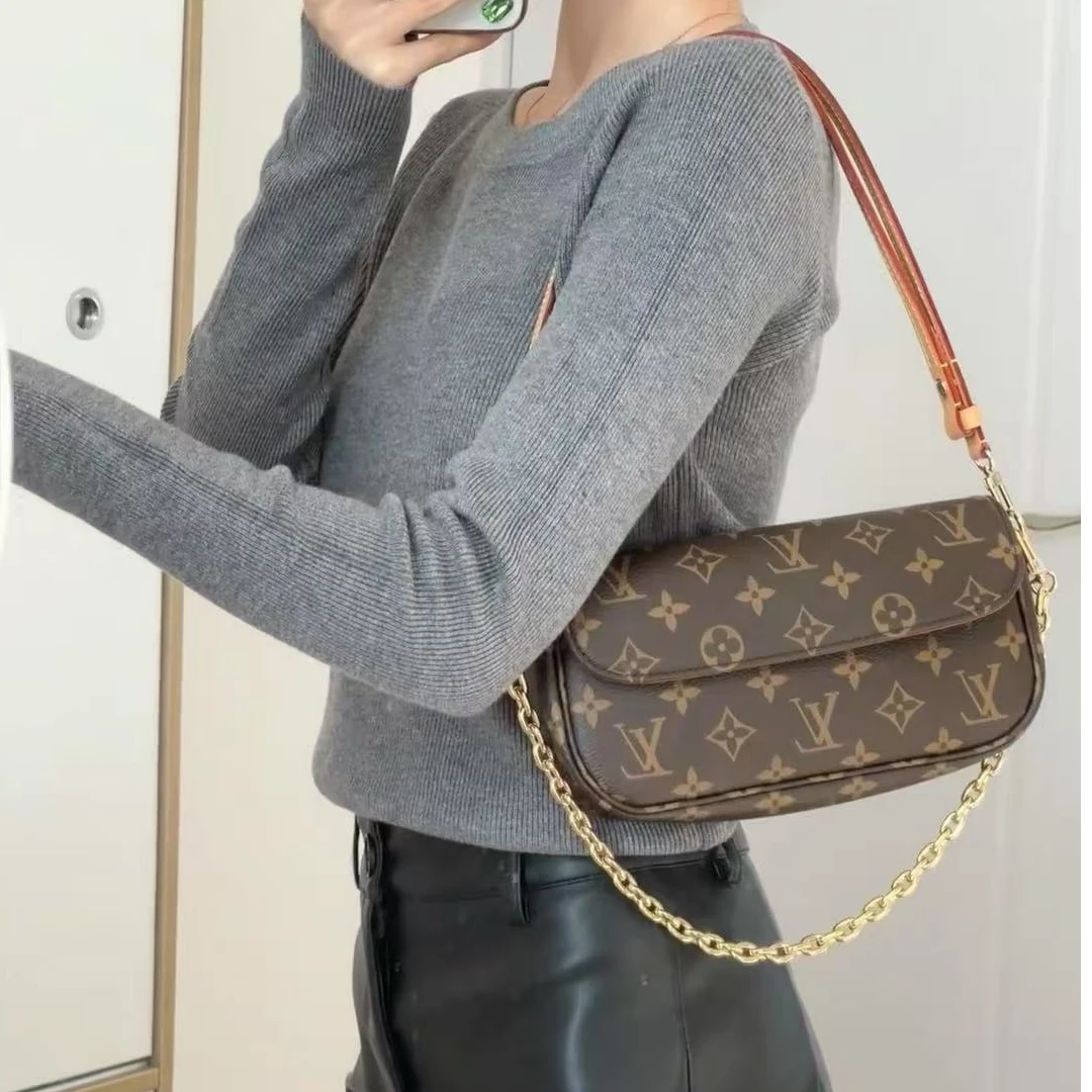 全新未使用 LouisVuitton/路易威登 坤球奢选 lv ivy单肩斜挎包