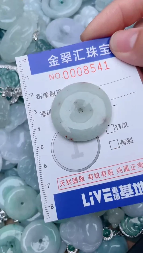 翡翠未镶嵌颈饰8541