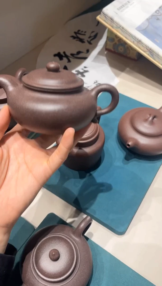 茶壶紫砂随*桃花泥仿古