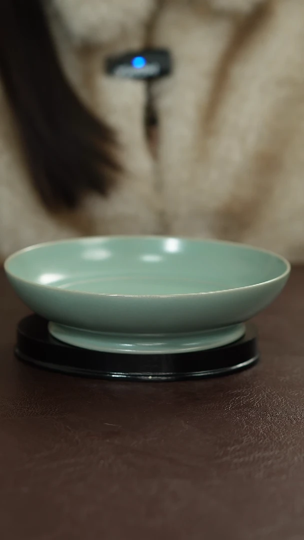 摆件陶原矿原釉汝宋汝瓷 微瑕