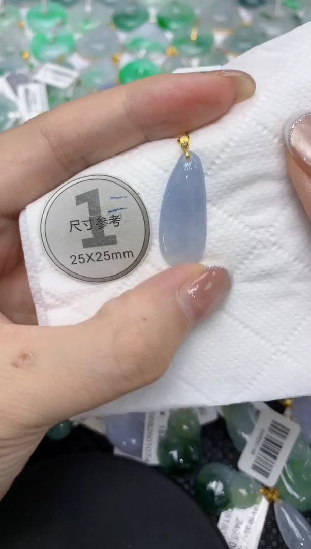 颈饰18K金镶嵌翡翠11111111