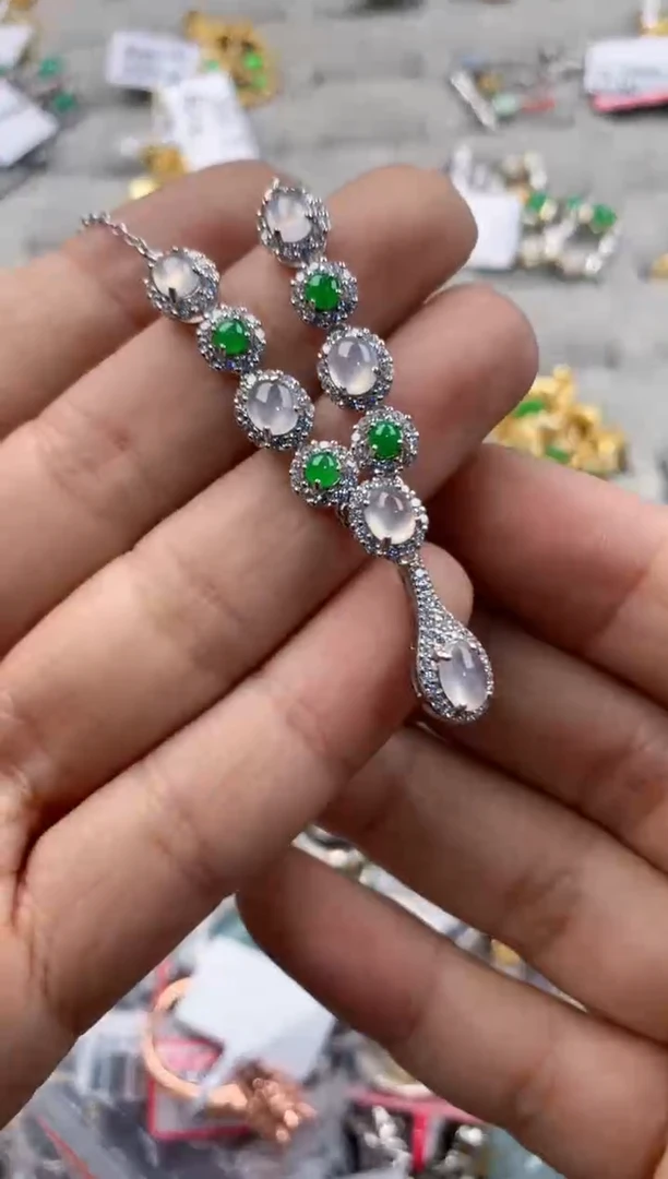 银S925镶嵌戒指翡翠11-11----5