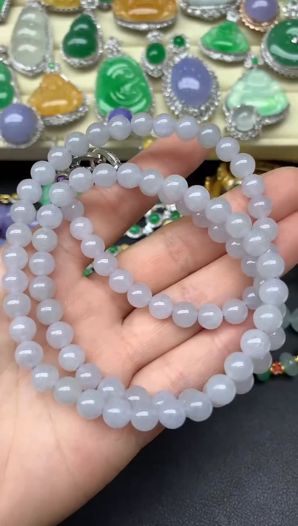 未镶嵌手串翡翠62-雪姐翡翠天天见