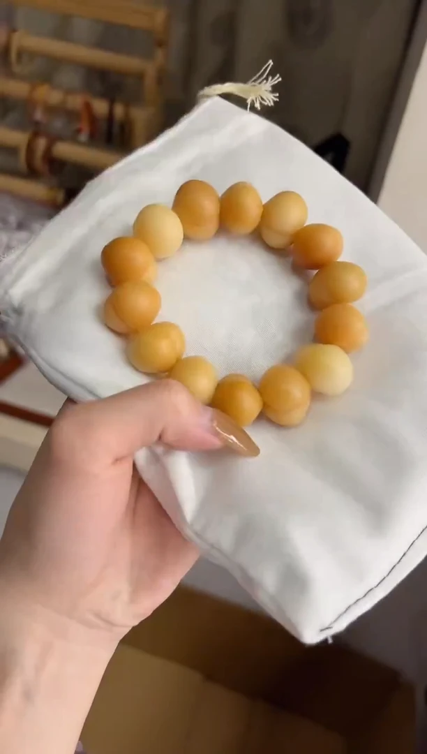 手串菩提根/象牙果沐q54干磨屁桃20mm手串