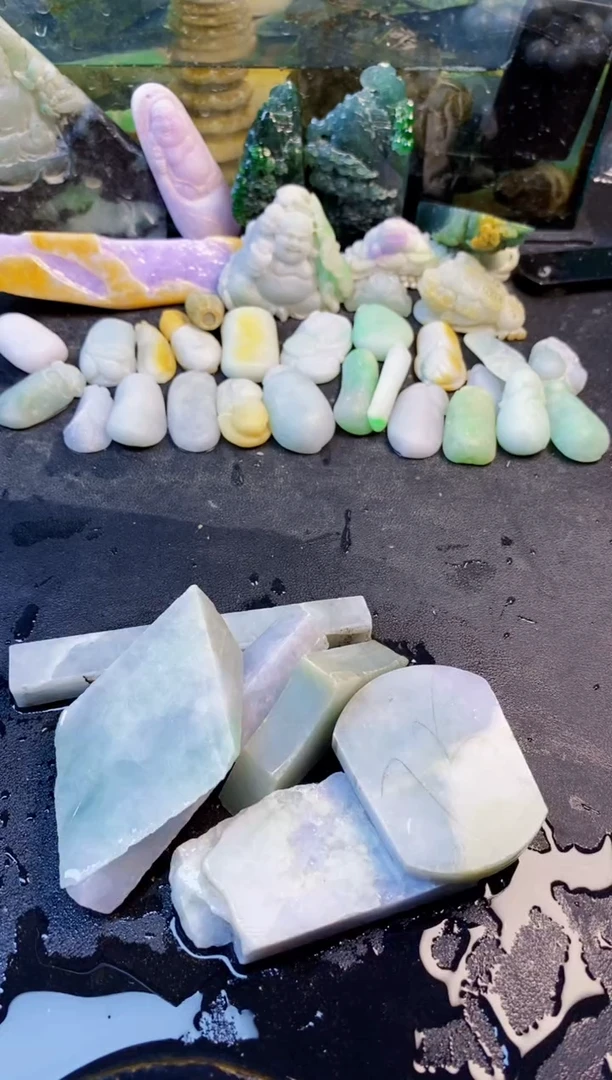 颈饰未镶嵌翡翠天然翡翠060