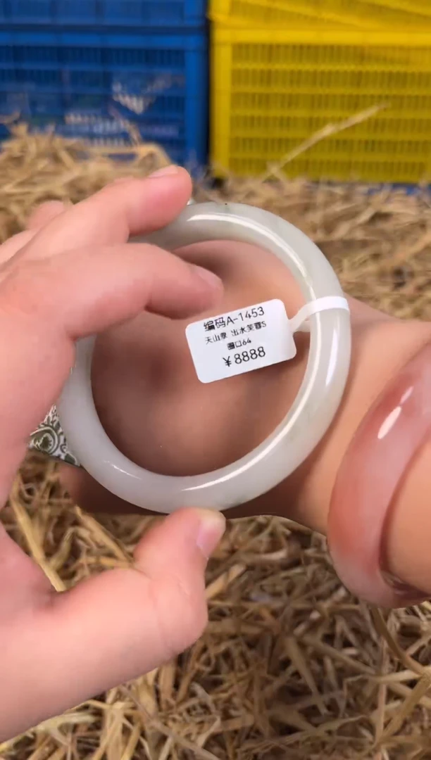 未镶嵌手镯石英质玉编码A-1453