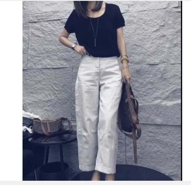 2025夏季新款网红同款洋气减龄韩版爆款上衣裤子两件套-知1