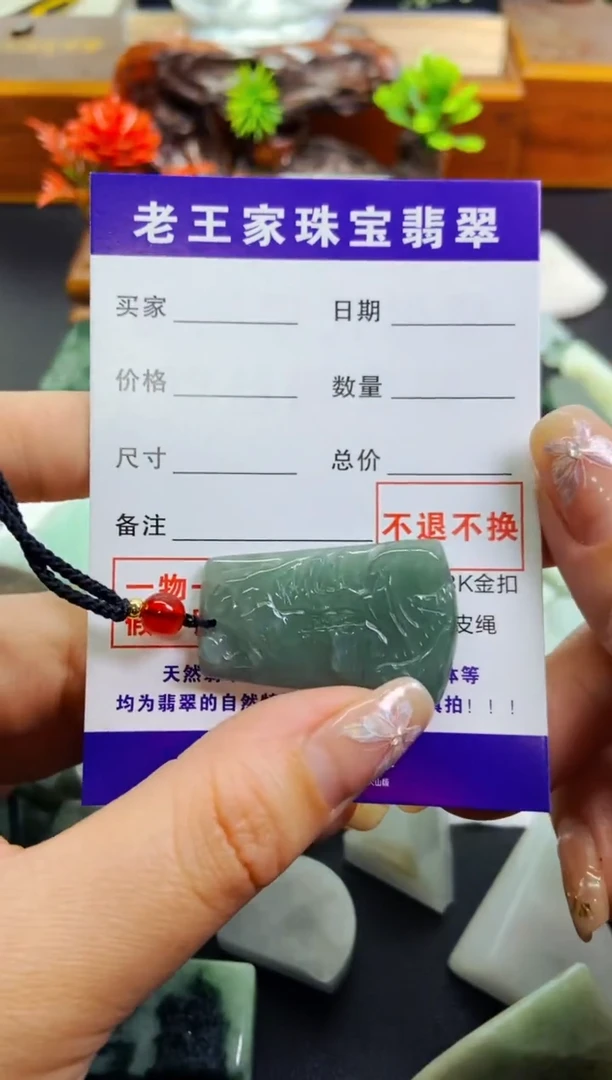 【闪购商品】翡翠颈饰未镶嵌山水