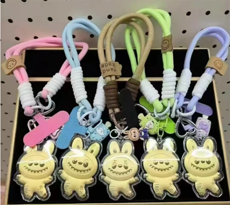 水贝新款999【拉布布Labubu】卡通包包挂件钥匙扣手机链挂饰送礼物