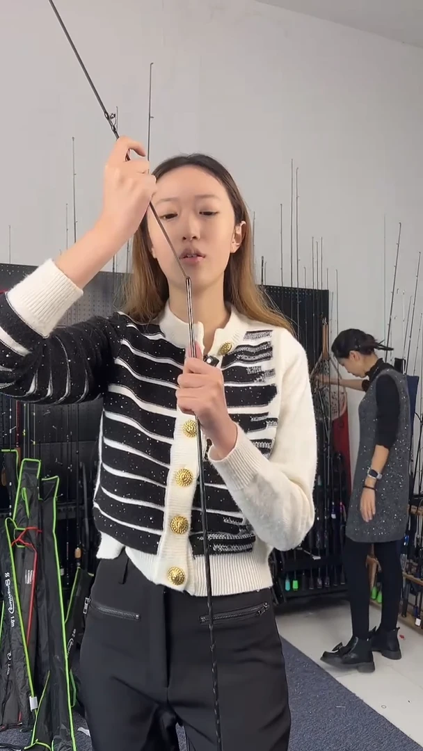 1.98m碳素碳把马口1.98米枪柄（瑕疵尾货竿，没有售后，介意勿拍）