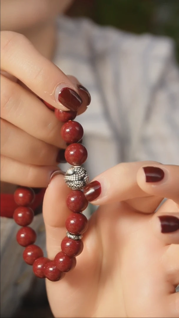 【闪购商品】蛇来运转天然紫金砂10mm单圈手串